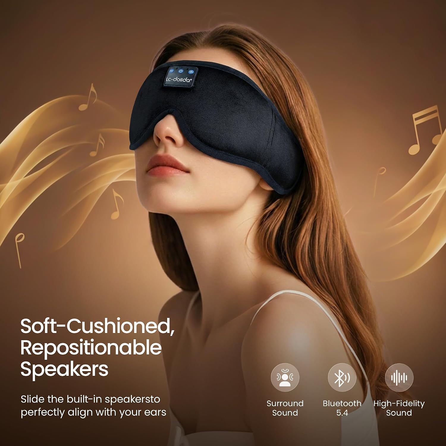 Detalle de LC-dolida Bluetooth Sleep Mask 15 hrs