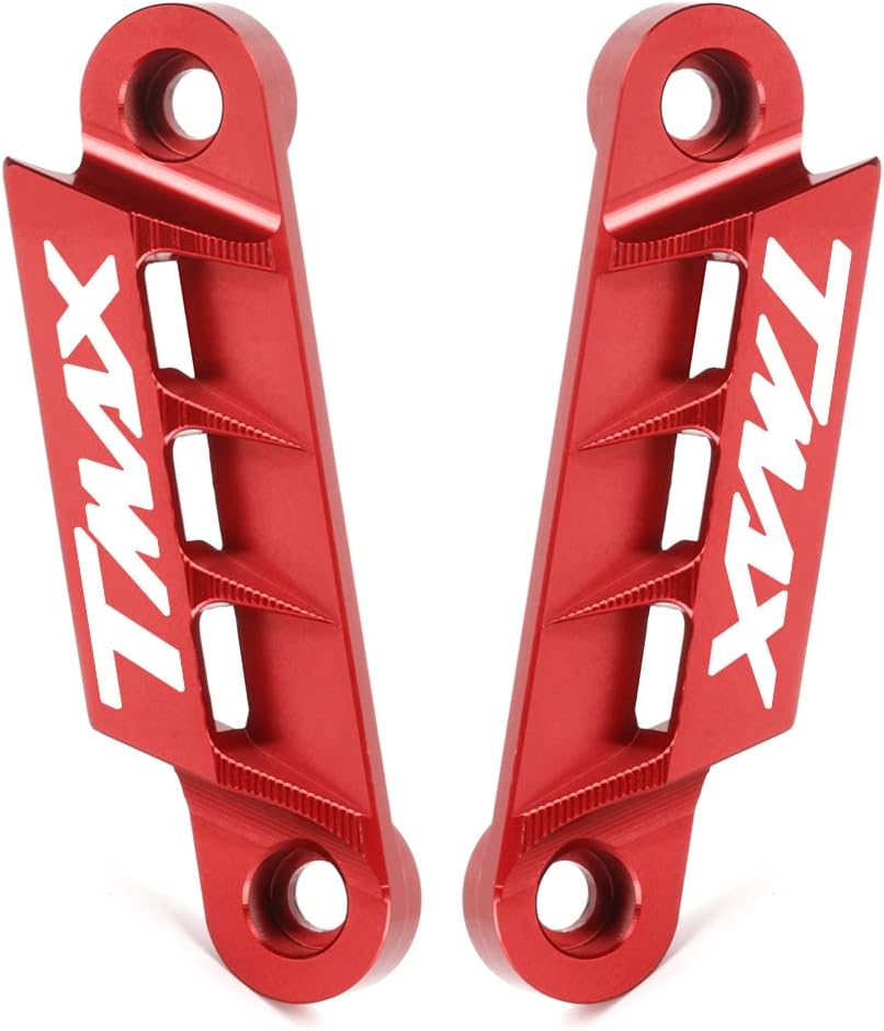 Detalle de Modeer per Yamaha Tmax 560 Tech Max 2020-2023 e Tmax 530 SX/DX 2017-2020 – Coppia parafango anteriore e piastra dell'asse CNC in alluminio 6061 anodizzato