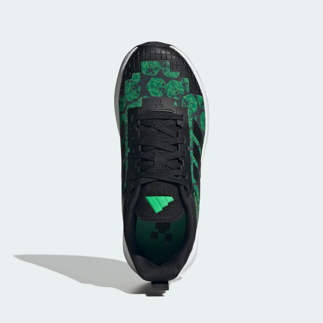 Detalle de Adidas Zapatilla Fortarun 4.0 Minecraft en negro