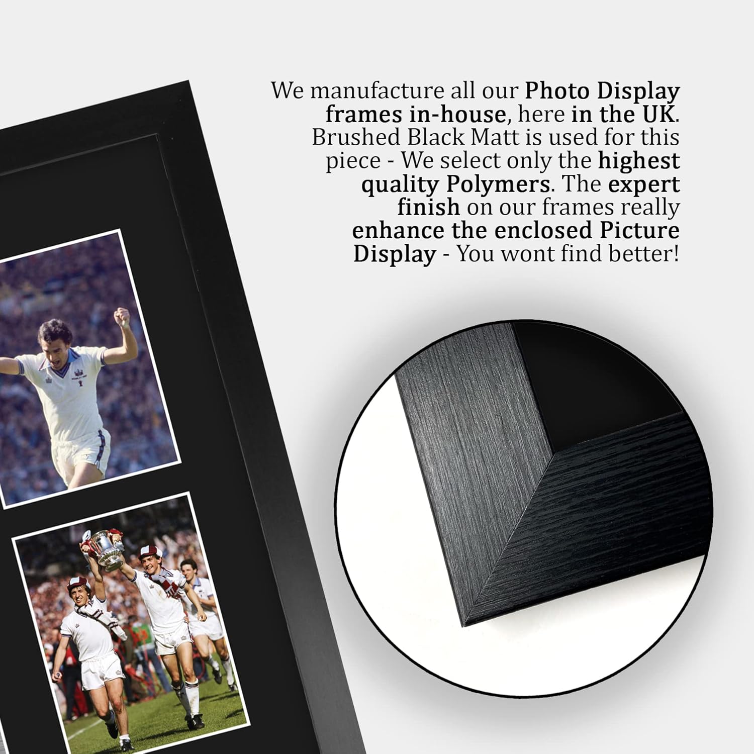 Thumbnail 5 de HWC Trading West Ham 1980 FA Cup Winners A3 framed signed autograph display