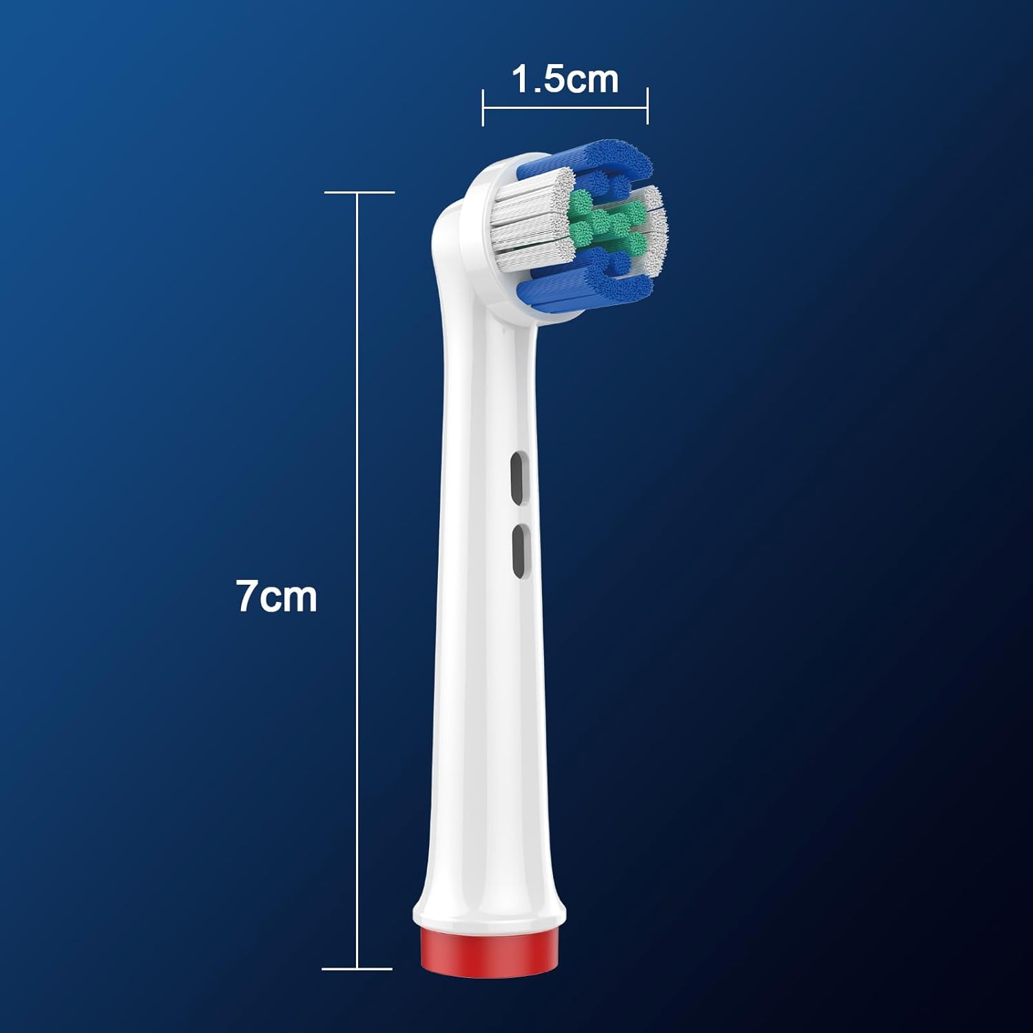 Detalle 2 de 16 Pack Toothbrush Head for Oral-B Electric Toothbrushes – Replacement Heads (8 black / 8 white)