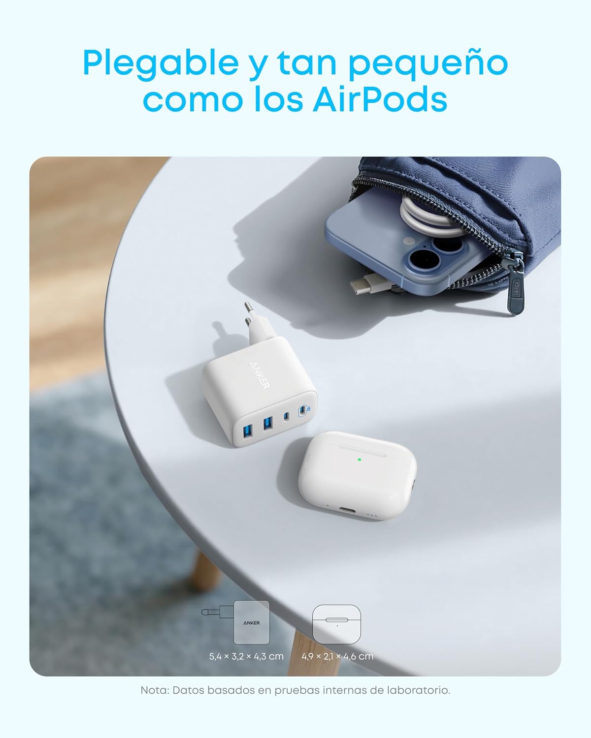Thumbnail 4 de Anker Zolo Cargador USB C GAN 50 W 4 puertos