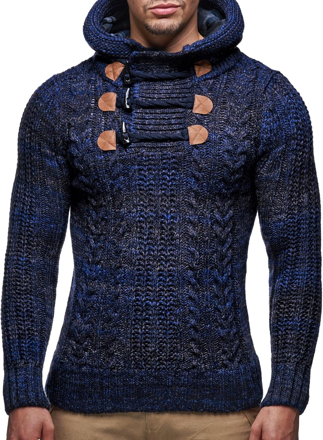 Thumbnail 2 de Leif Nelson LN6004 Pull-Over tricoté à grosses mailles pour homme