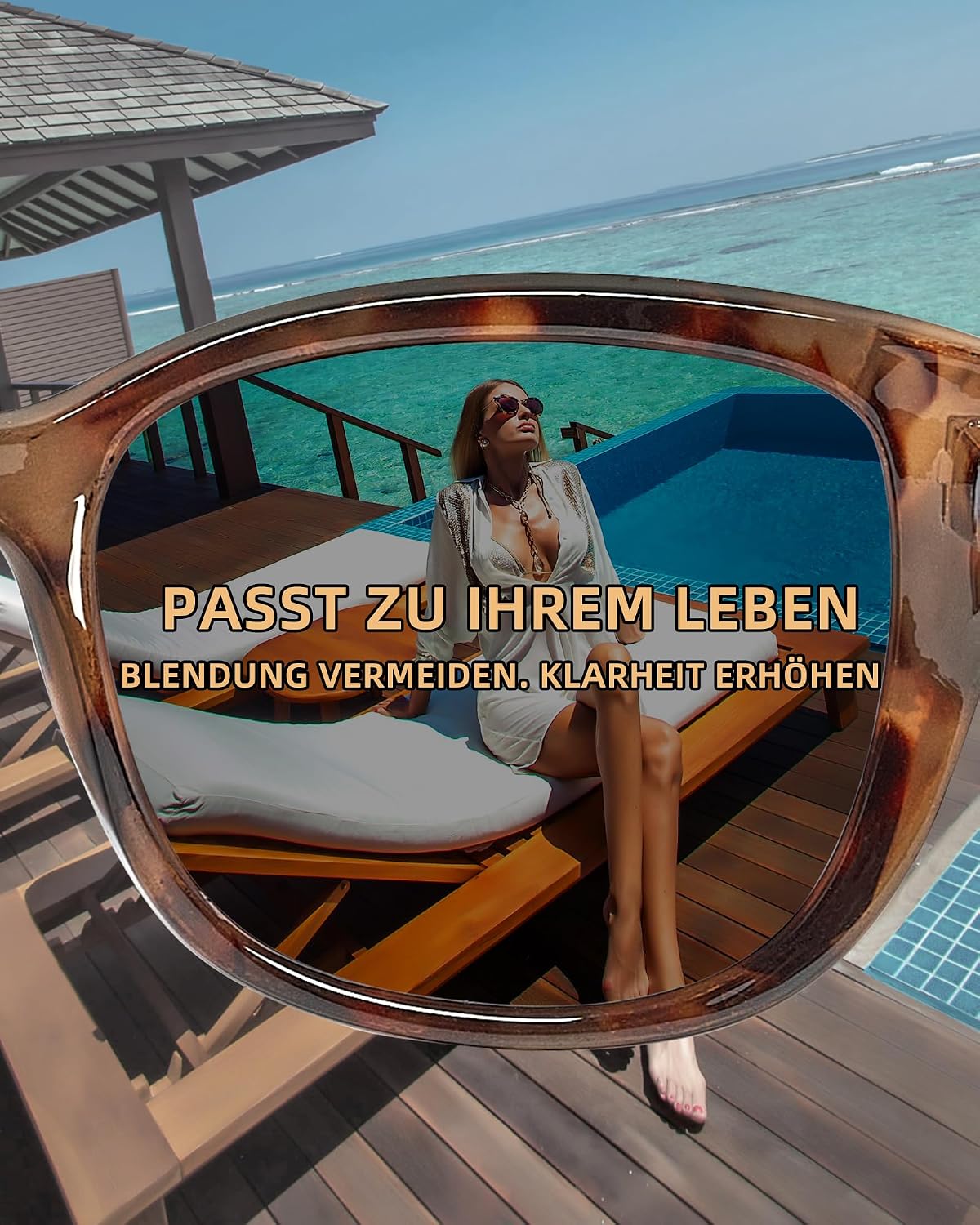 Detalle de JOLISU 3er-Pack Lesesonnenbrillen mit UV400-Schutz (für Damen & Herren) – integrierte Sonnenlesebrille für draußen