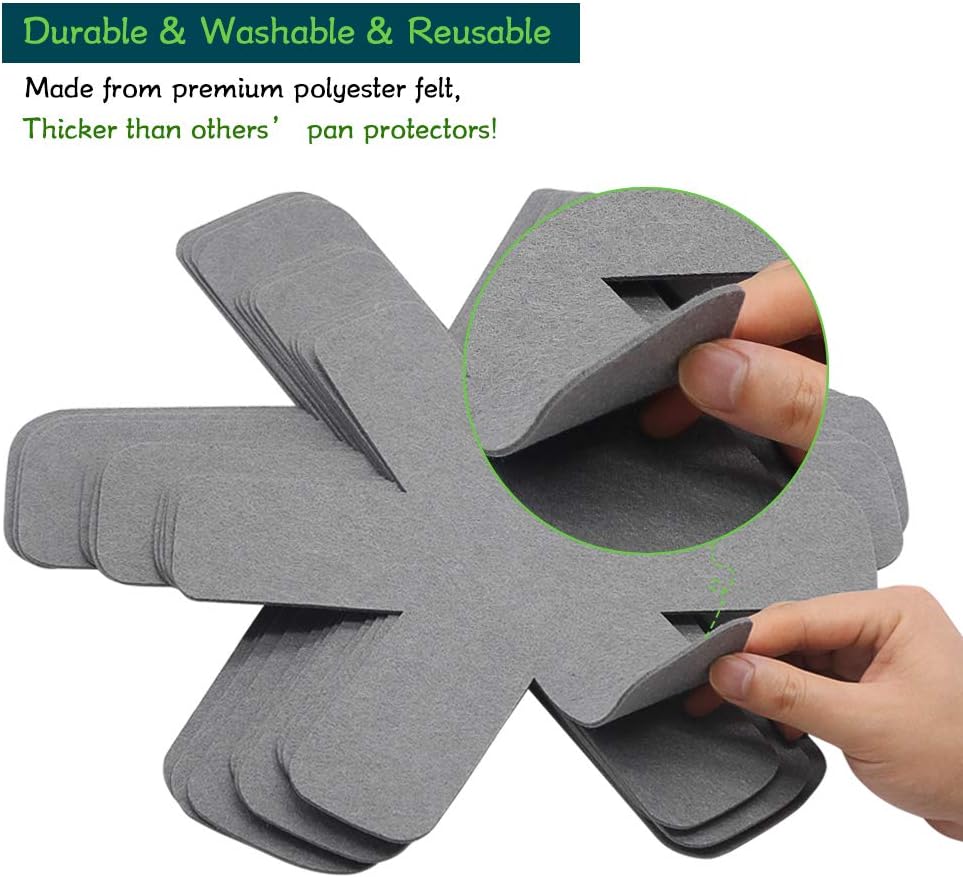Thumbnail 4 de Pan Pot Protectors Thicker Felt Pads 12pcs