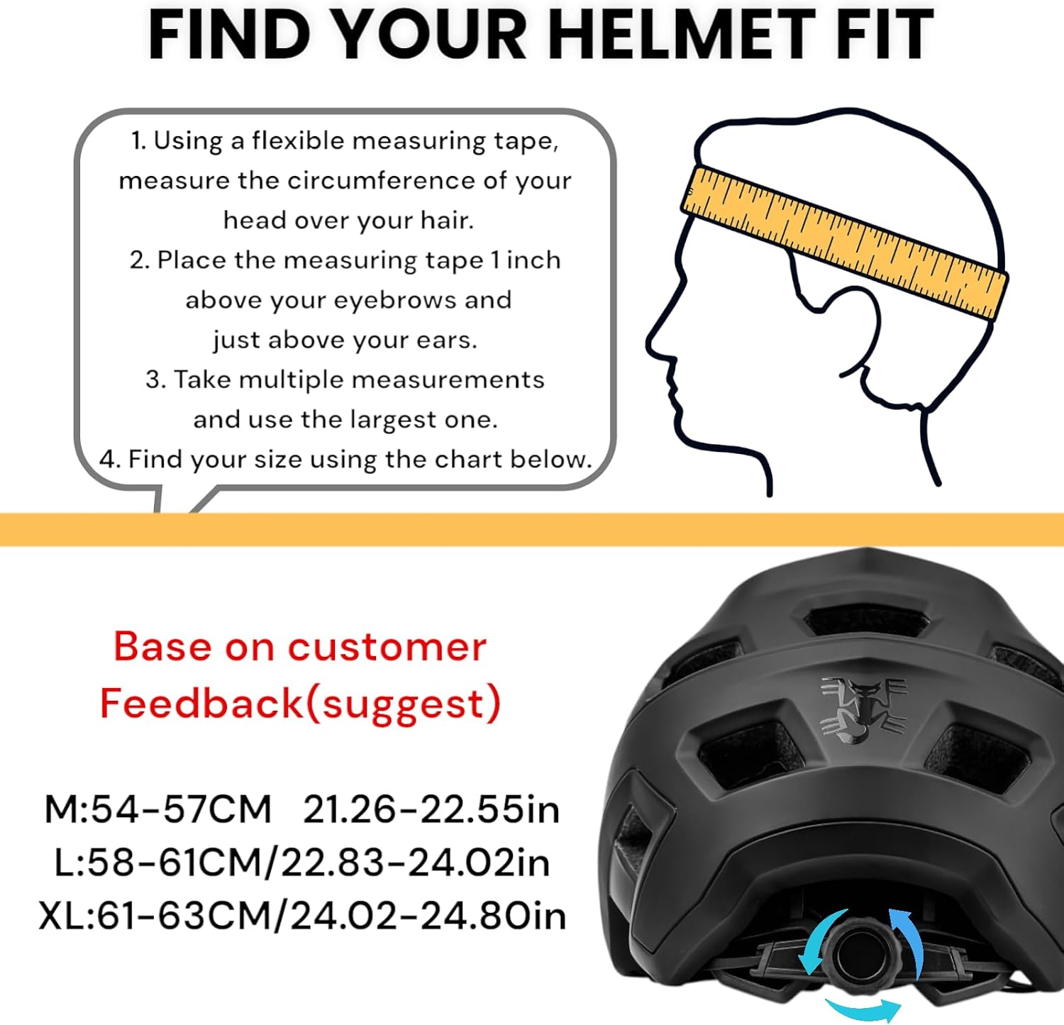 Detalle 2 de BATFOX 303 Mountain Bike Helmet, L (58–61 cm), 18 Vents and Visor