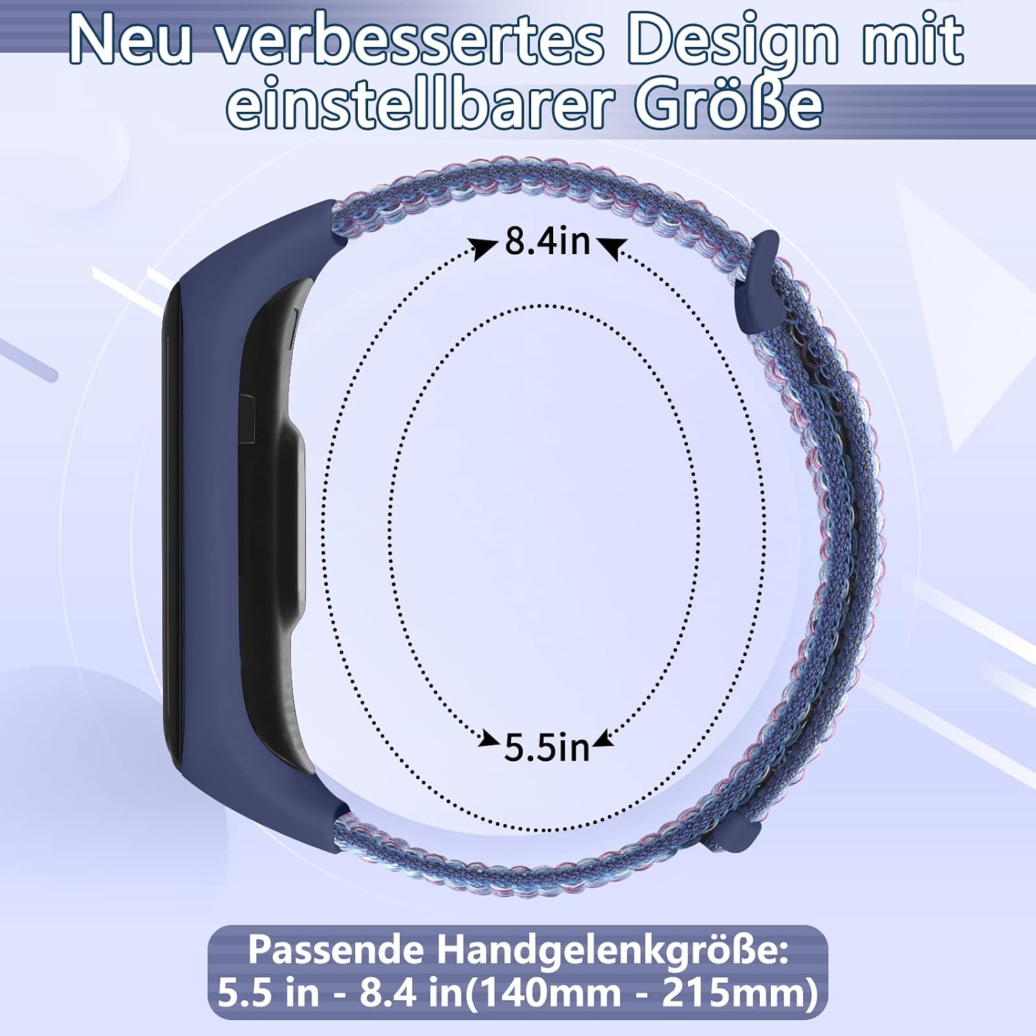 Thumbnail 2 de TumpCez Nylon-Armband für Samsung Galaxy Fit 2 – Verstellbares, hautfreundliches Sportarmband