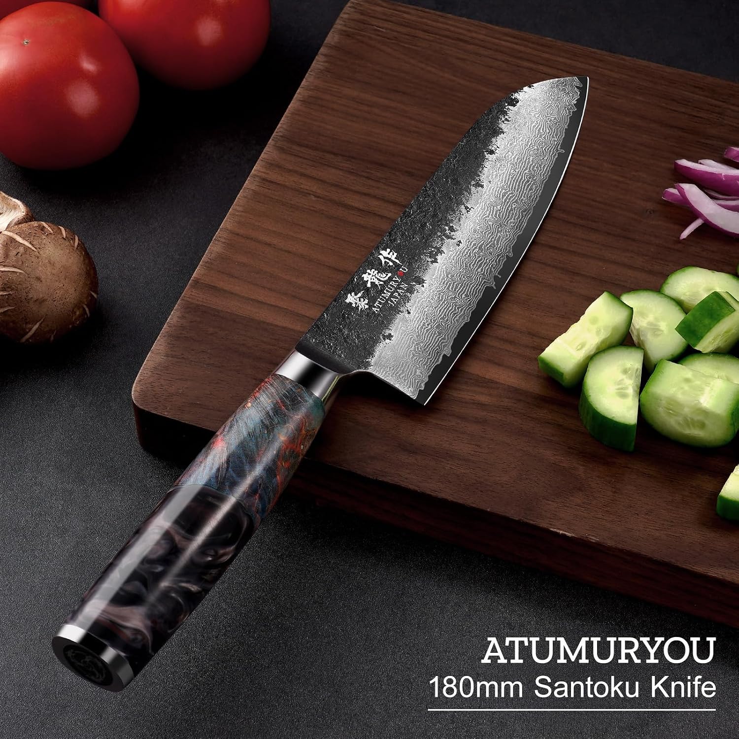 Thumbnail 6 de Atumuryou 7-Inch Santoku Knife, 67-Layer VG10 Damascus Steel
