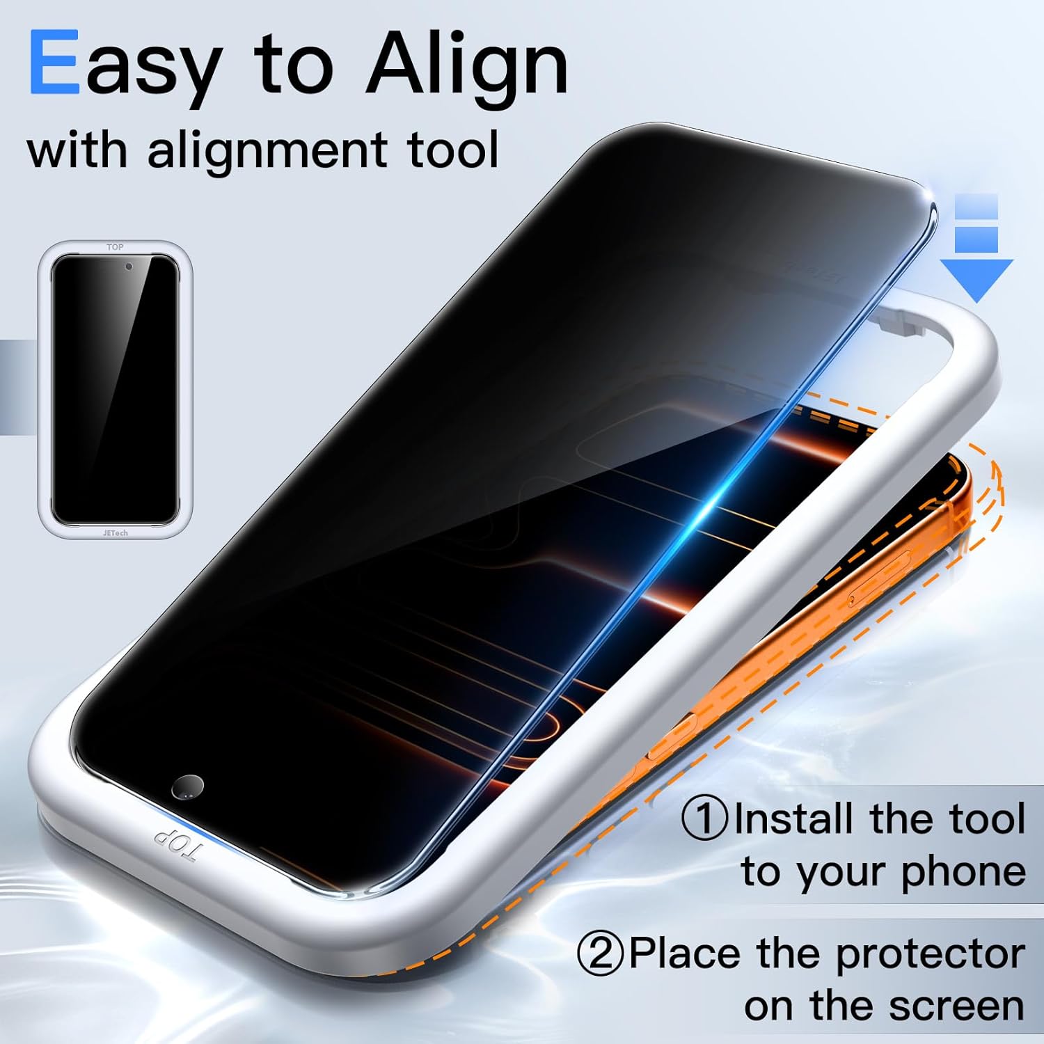 Thumbnail 3 de JETech Protector Privacidad iPhone 17 Pro Max