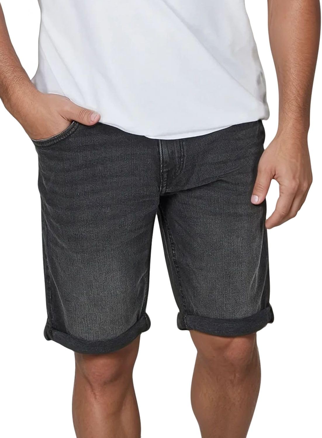 Thumbnail 4 de TOM TAILOR Jeans Shorts Herren Stretch – Regular Slim Fit, Josh Kurz