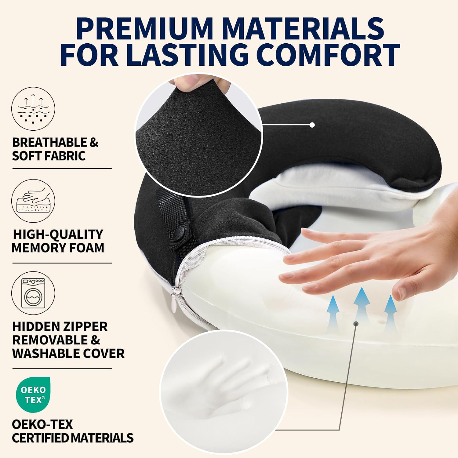 Thumbnail 3 de BUYUE Travel Neck Pillow 360° support