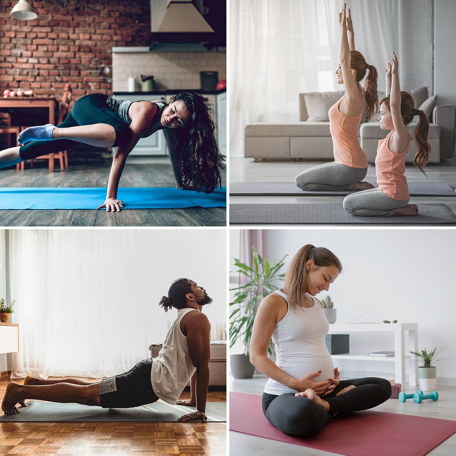 Thumbnail 6 de ALPIDEX Yogamatte 183 x 60 x 0,8 cm – phthalatfreie Fitnessmatte mit rutschfestem Kautschuk und Tragegurt