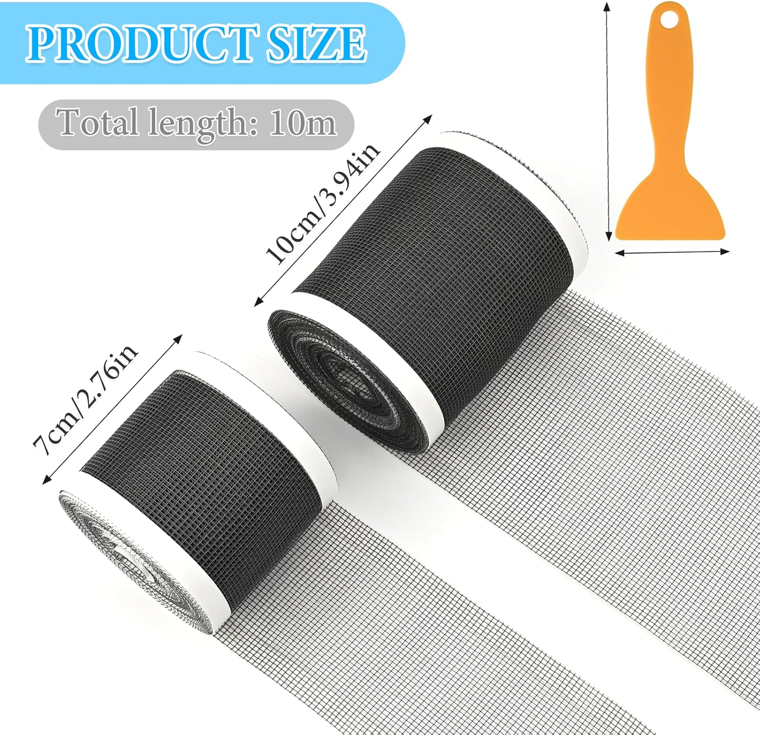 Detalle de TAIANJI Shower Hair Strainer: Disposable Drain Catcher Rolls (100mm × 10m and 70mm × 10m) for Bathrooms