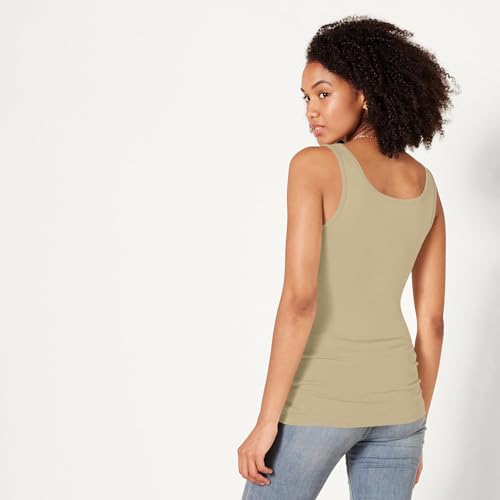 Thumbnail 3 de Amazon Essentials Camiseta de Tirantes Entallada para Mujer (Pack de 2) – Camel Claro, Talla M