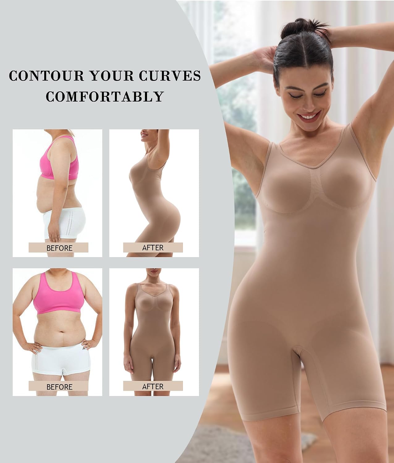 Detalle 2 de SHAPERX Gaine Ventre Plat Body Sculptant Femme