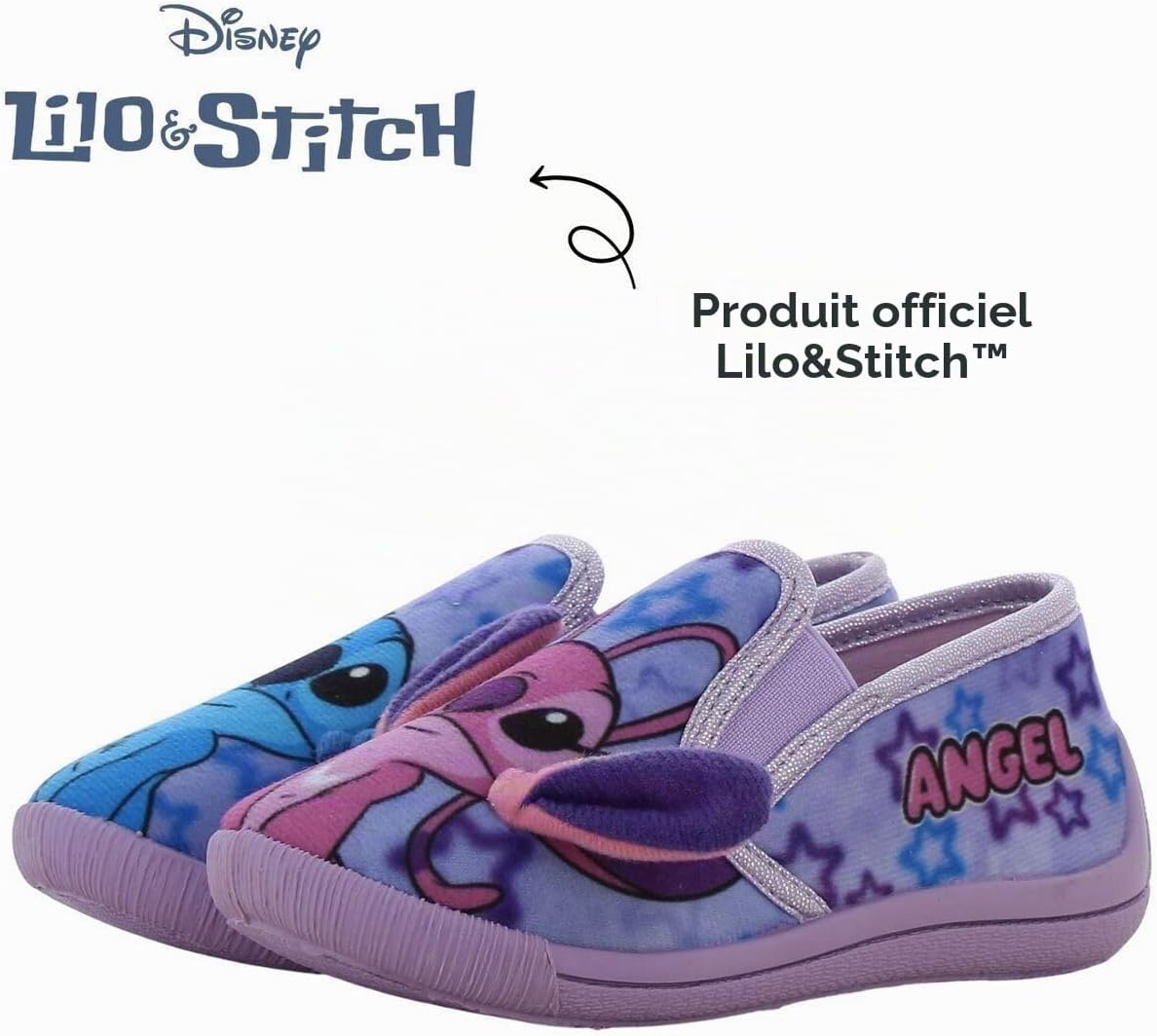 Detalle de Leomil Parent_LS_Houseshoes_Girl_noLED_All Lilo & Stitch-kinderpantoffels voor binnen