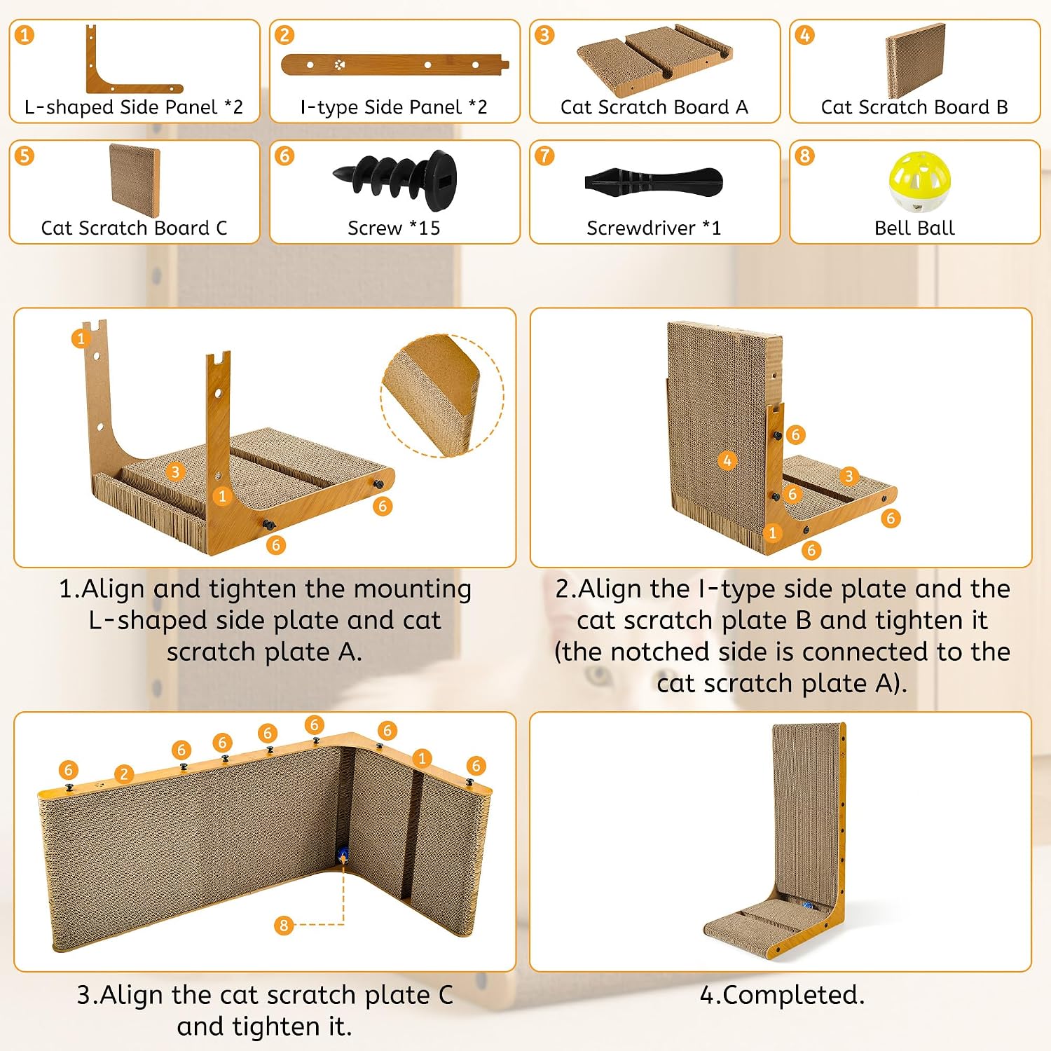 Detalle 2 de Griffoir pour Chat 70 cm en forme de L