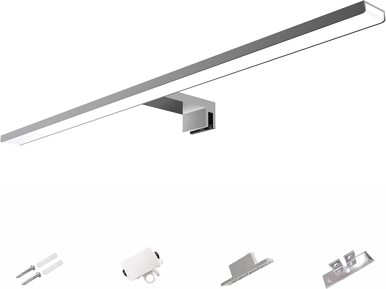 Detalle de YIQAN 60 cm LED Specchio Luce 4000 K – Specchio con Illuminazione IP44