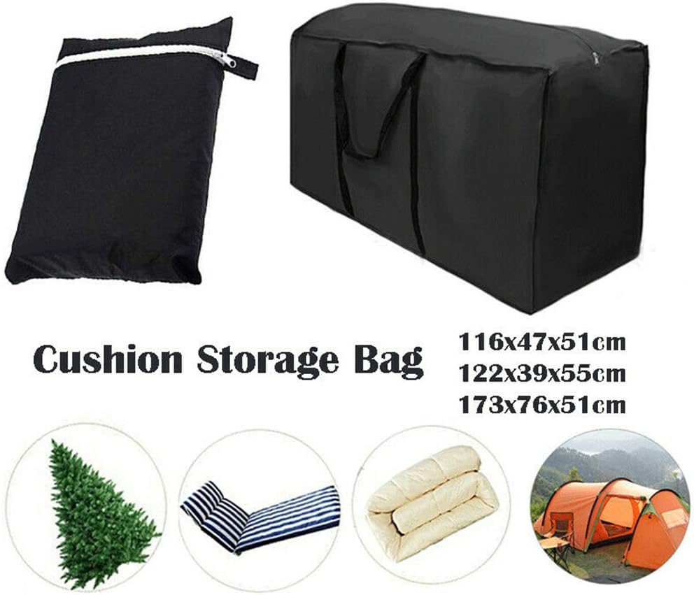 Detalle de NIHUIFDPY Garden Cushion Storage Bag 173x76x51 cm