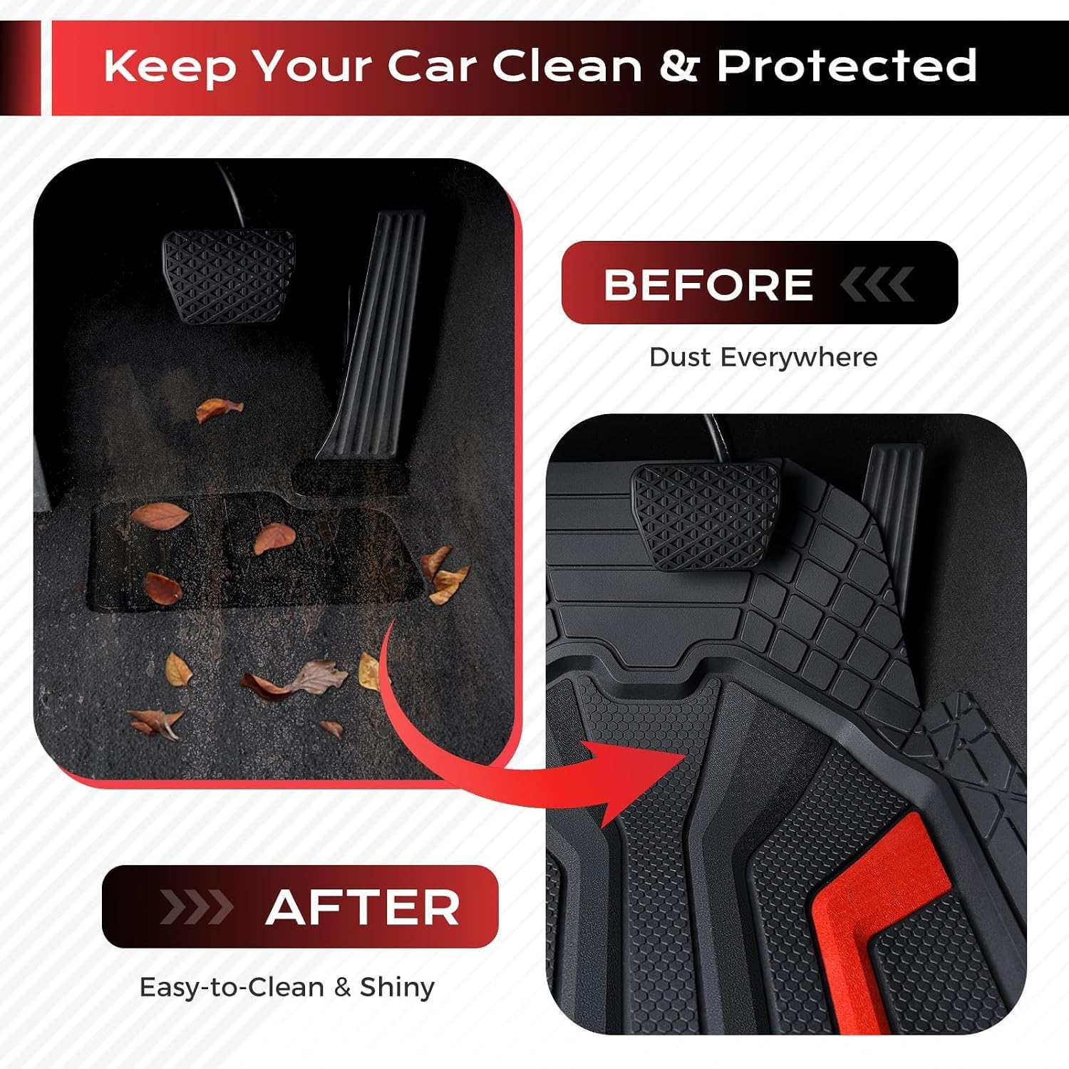 Thumbnail 5 de Coverado Car Floor Mats 3-Piece Set