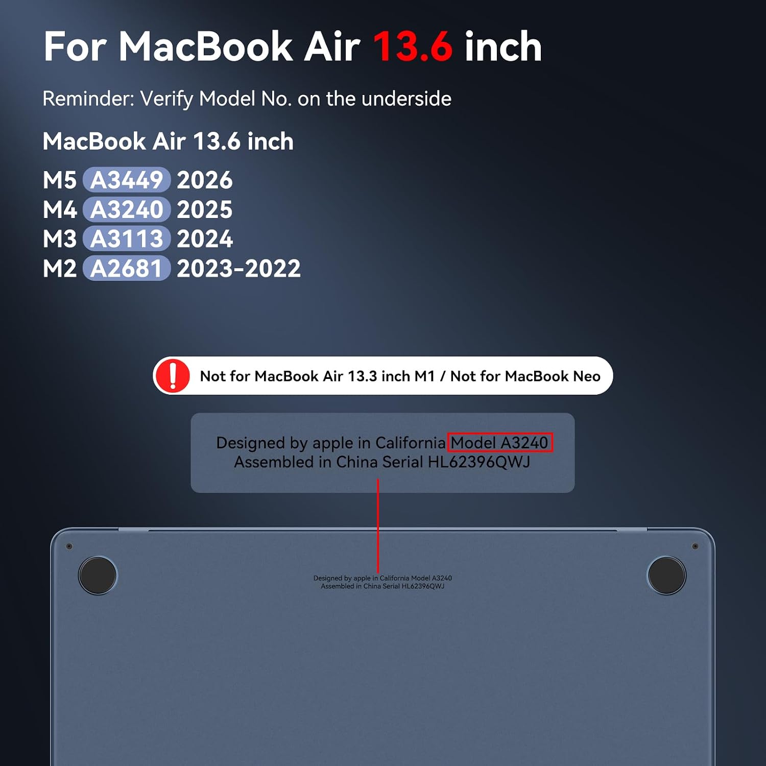 Detalle 2 de BlueSwan MacBook Air 13 case 0.12cm