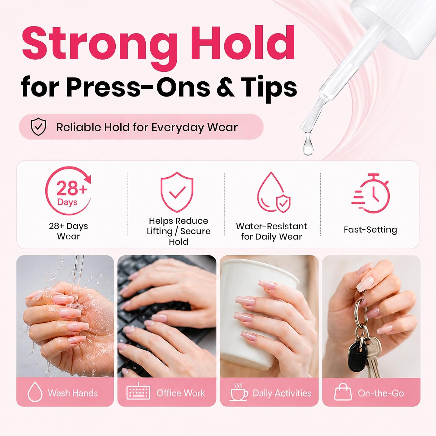 Thumbnail 4 de Beetles Press On Nail Glue Quick-Drying 10ml