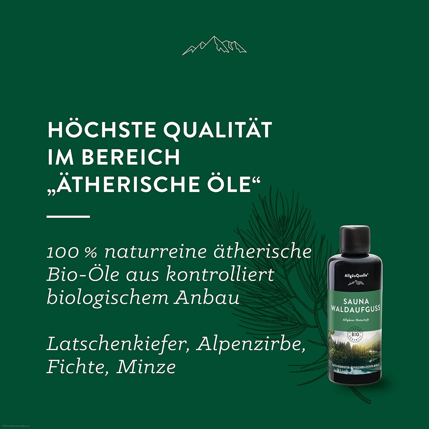 Detalle 2 de AllgäuQuelle Saunaaufguss 100 ml