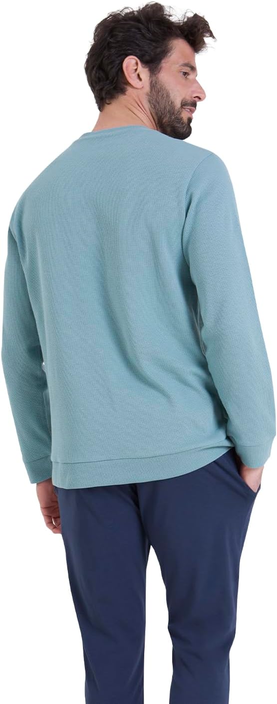 Thumbnail 2 de Athena Ensemble pyjama long homme 2 pièces en coton respirant