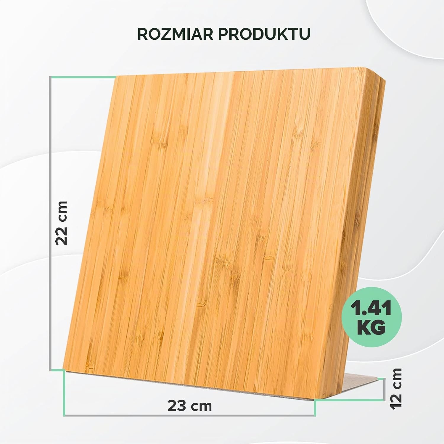 Thumbnail 6 de Coninx MH00004 – magnetyczny blok na noże z bambusa, 27,5 × 27,5 cm