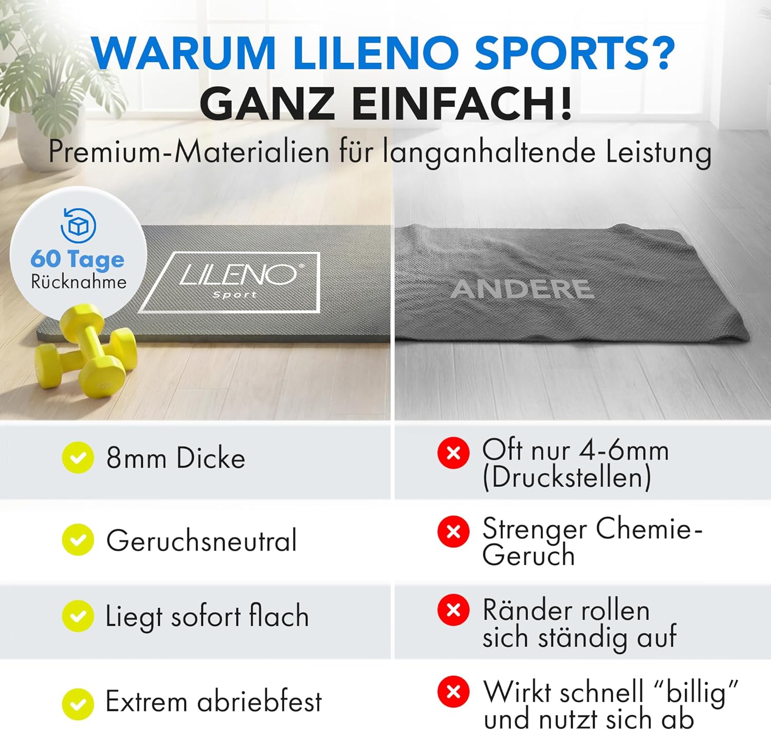 Thumbnail 6 de LILENO SPORTS Bodenschutzmatte 60 cm