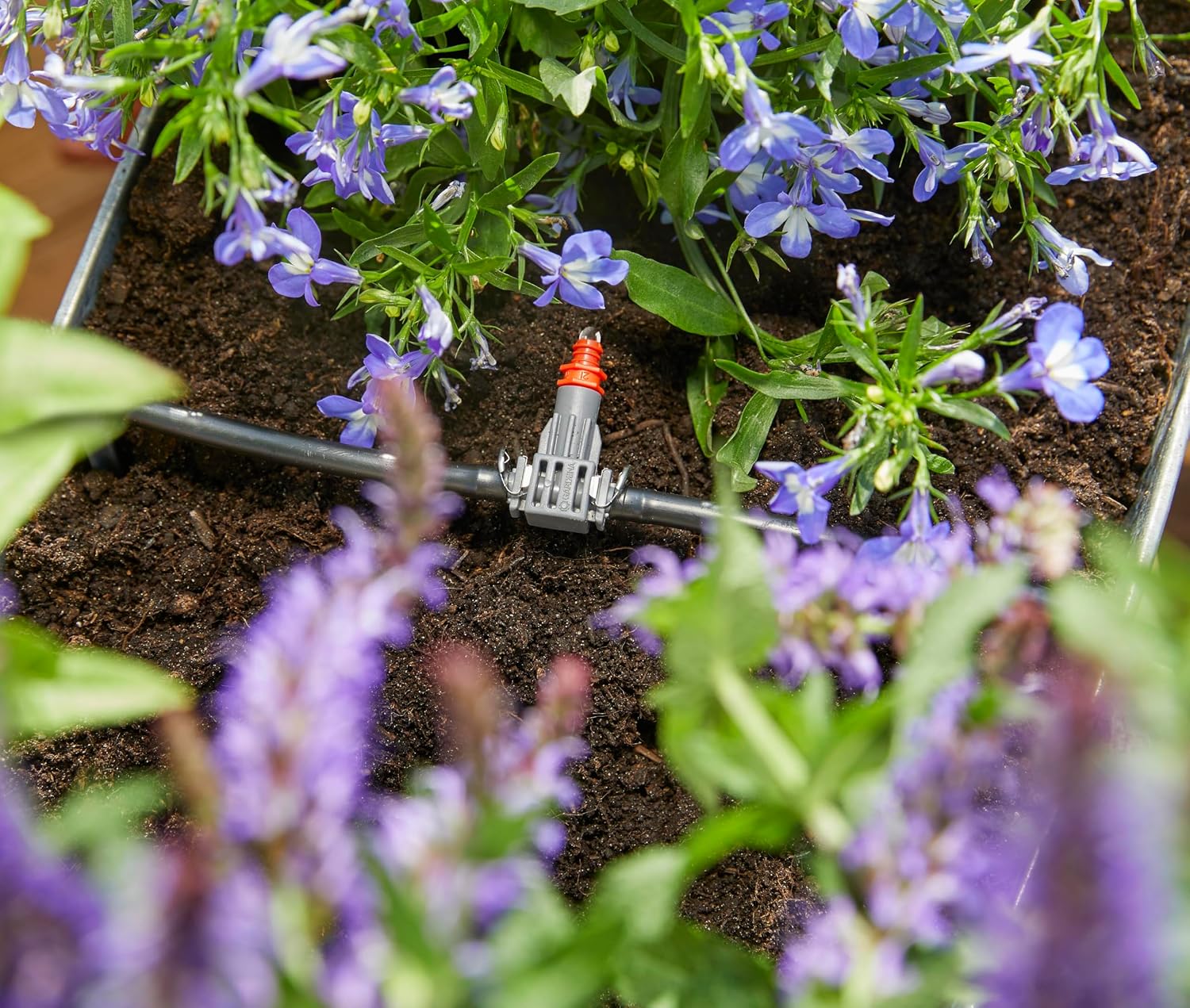 Detalle 2 de Gardena Set da balcone city gardening: kit di irrigazione per fioriere, fino a 6 m