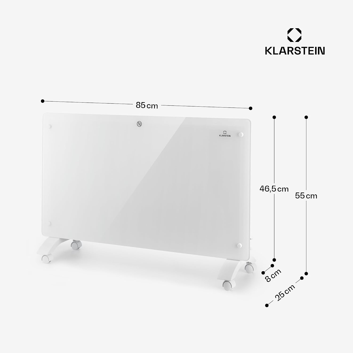 Thumbnail 6 de Klarstein 5304121 Bansin Crystal Smart convectorkachel, 2500 W
