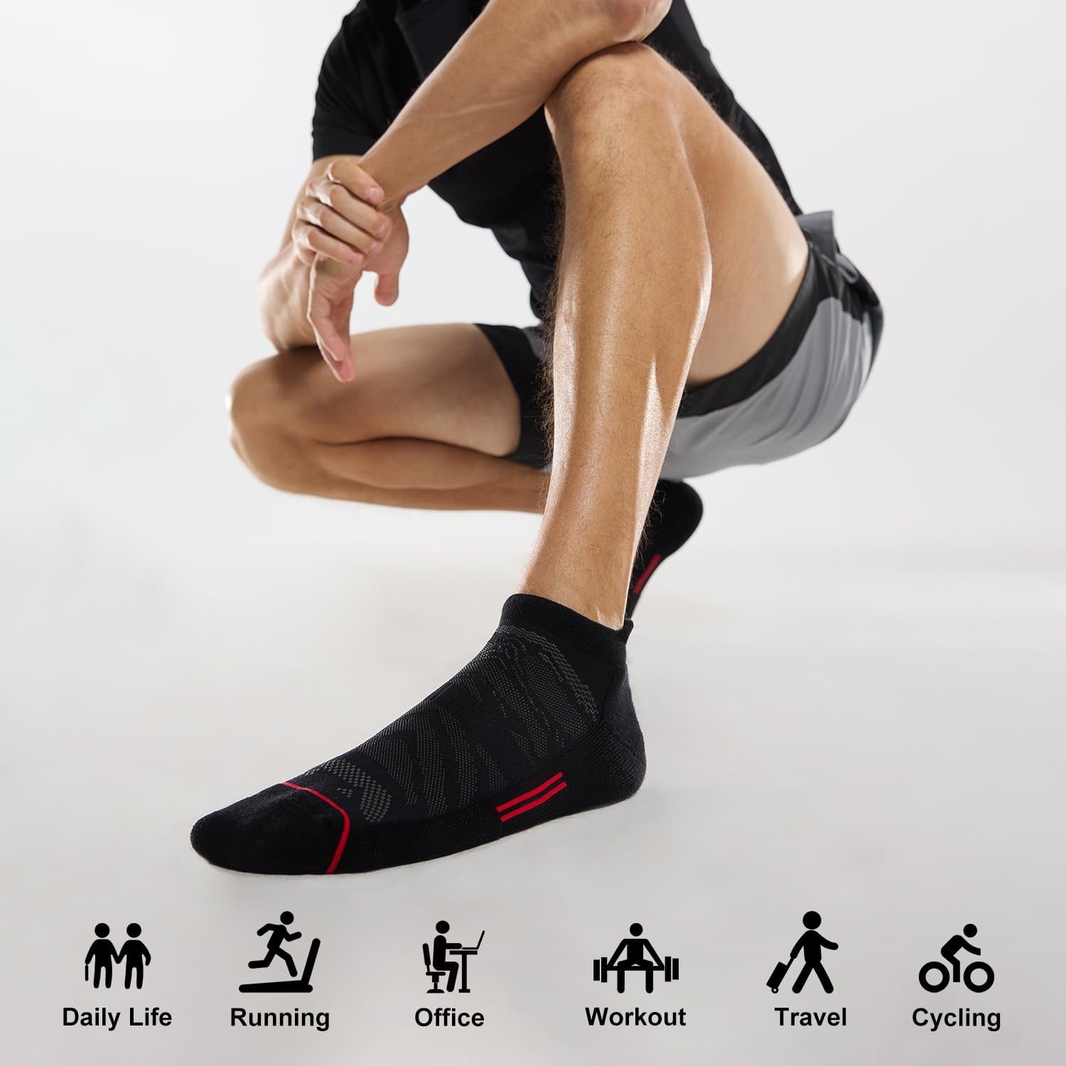 Thumbnail 6 de FITRELL 6-Pack Ankle Running Socks ⚡