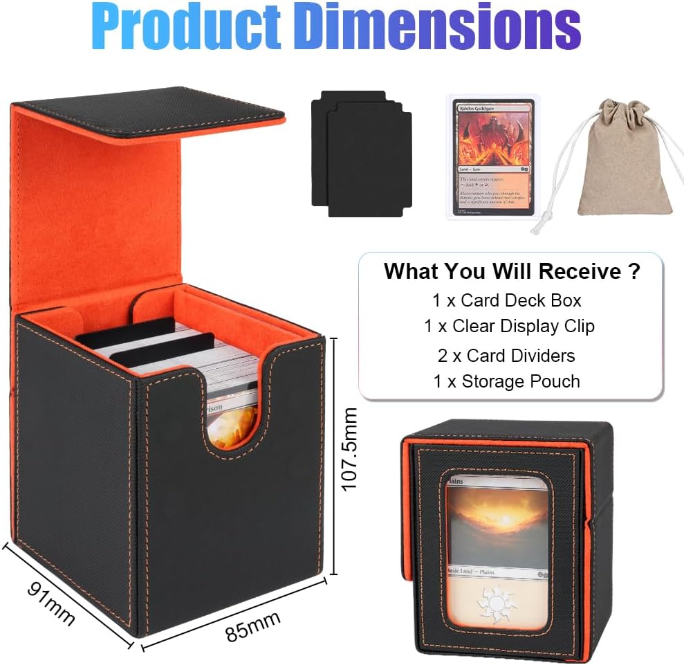 Thumbnail 1 de Aolso Deck Box Magnetic Flip – Scatola porta carte da collezione con capacità 100 carte