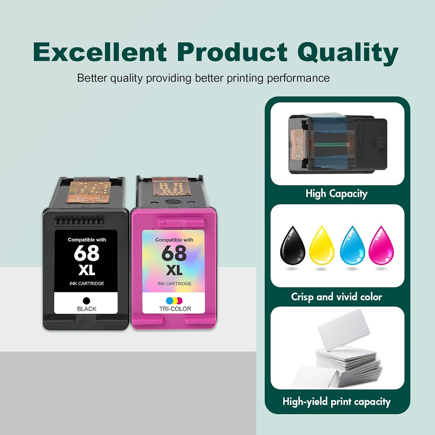 Detalle 2 de Compatible Ink Cartridges for HP 68XL