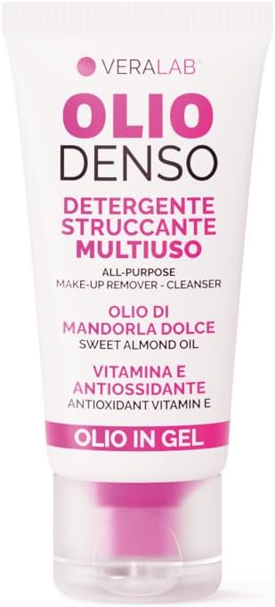 Detalle 2 de Veralab Kit Olio Denso Travel + Full Size: Olio Detergente Struccante antiossidante e Illuminante (30 ml + 150 ml)