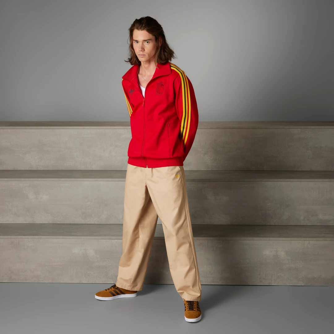 Detalle de Chaqueta Beckenbauer Bélgica de Adidas – Rojo