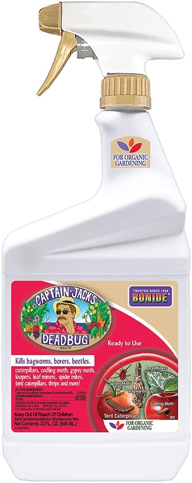 Detalle de Bonide Captain Jack's Deadbug Brew Ready-to-Use Spray (32 oz) — Organic Outdoor Insecticide & Mite Killer