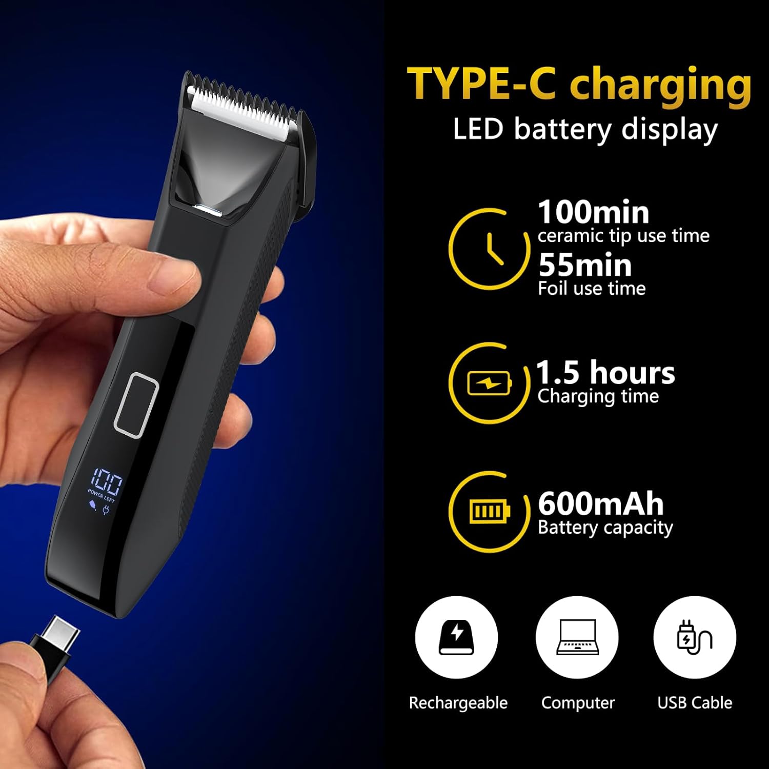 Thumbnail 5 de Bomic Manscape 3-in-1 Body Trimmer — 1pc 🪒