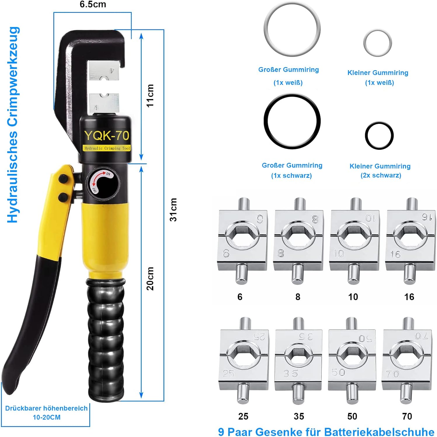 Detalle 2 de Solsop Hydraulic Crimping Tool 4–70 mm²