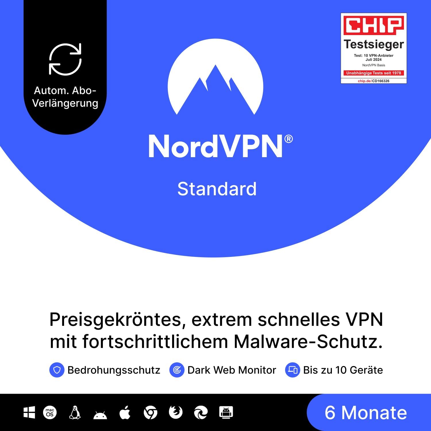 Detalle 2 de NordVPN Plus – 1 Jahr Bundle mit VPN- und Passwort-Manager-Software (Digitaler Code)
