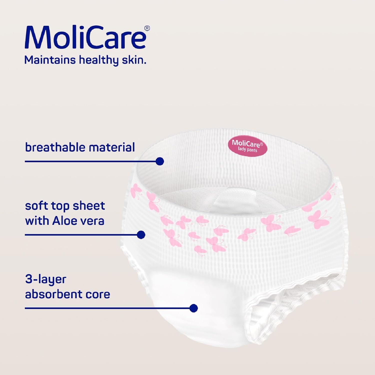 Thumbnail 5 de MoliCare Premium Lady Pants Mutandine assorbenti M – Aloe Vera, 8 pezzi