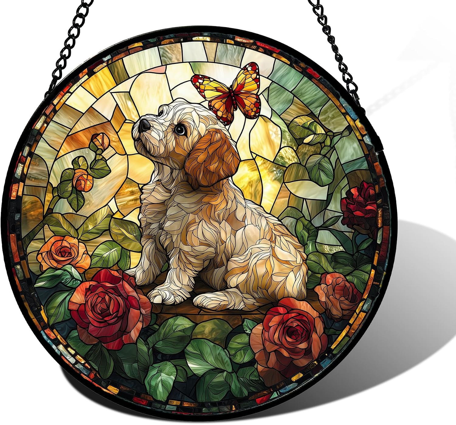 Detalle de Stained Glass Suncatcher 7.8-inch