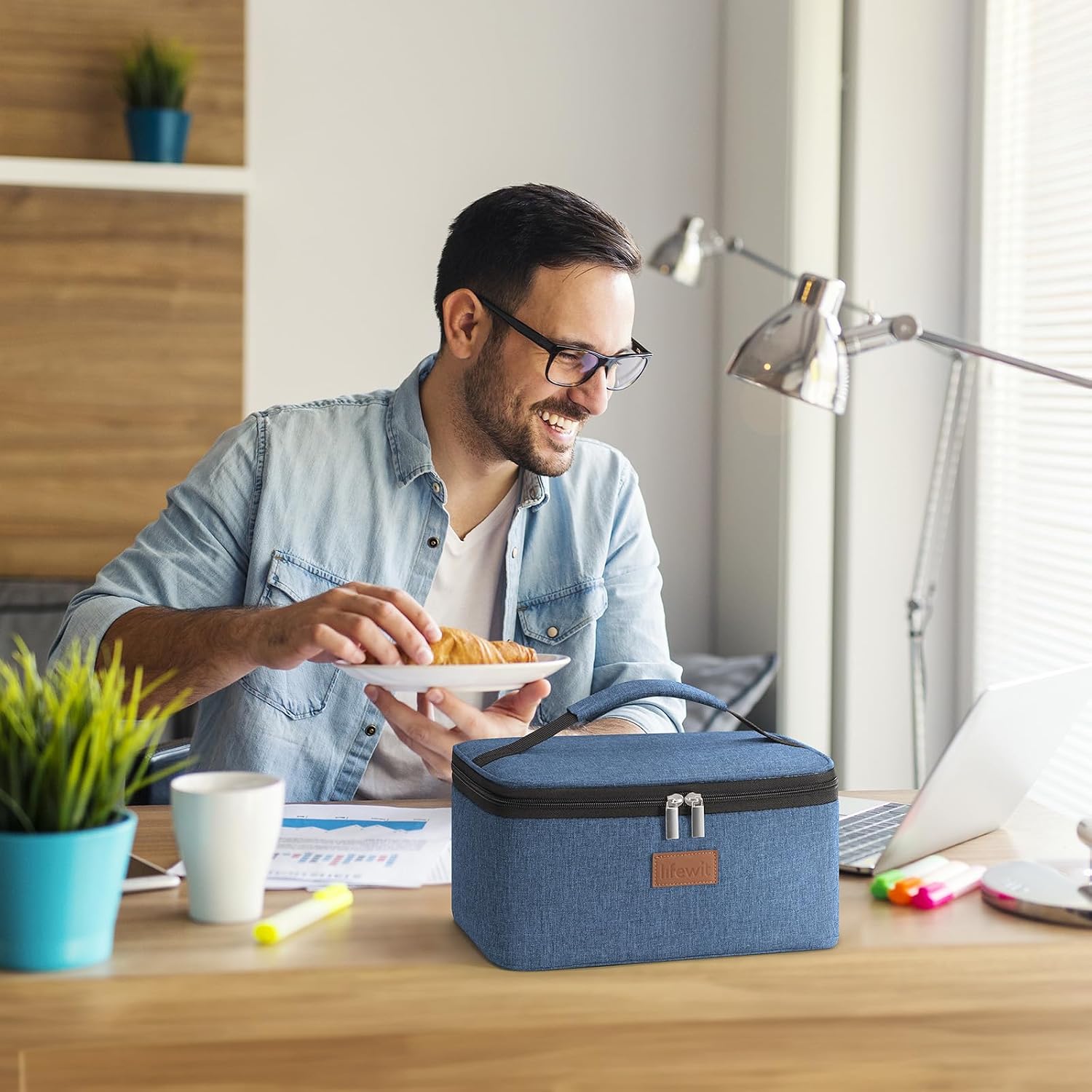 Thumbnail 6 de Lifewit Kühltasche Klein 6L – Faltbare, isolierte Lunchbag in Dunkelblau