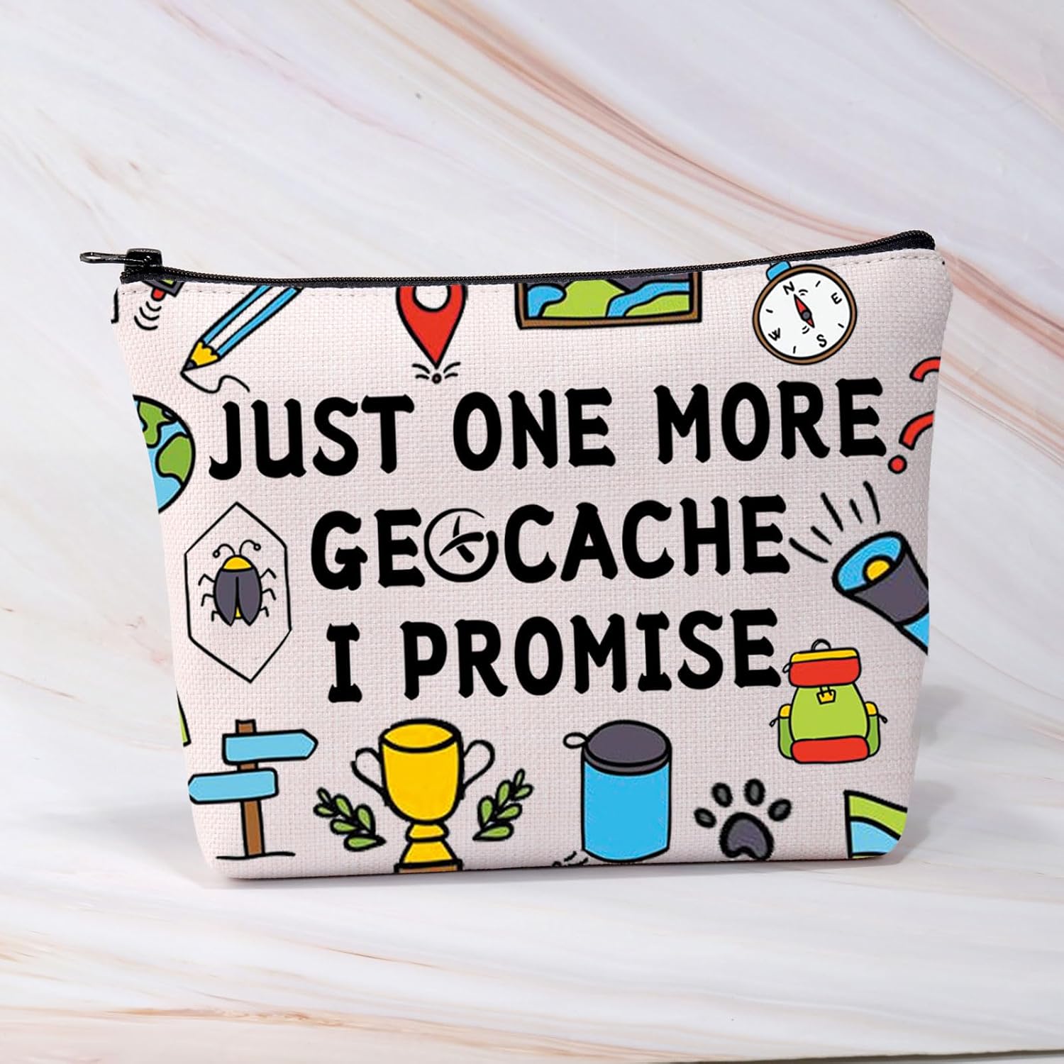Detalle 1 de BDPWSS Geocaching Makeup Bag, Canvas