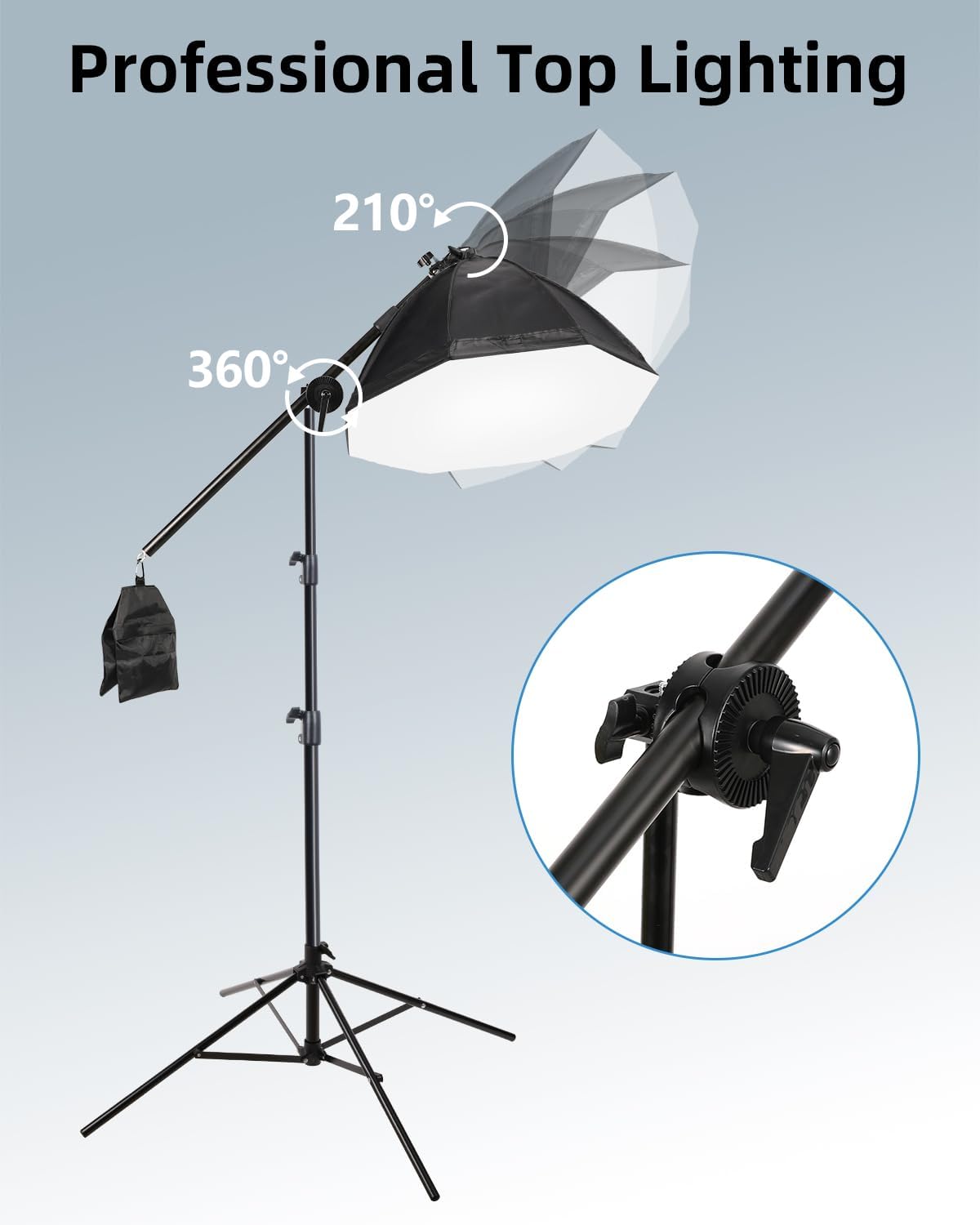 Thumbnail 6 de Skytex Softbox Lighting Kit 3-Pack with Dimmable LEDs and Octa Softbox