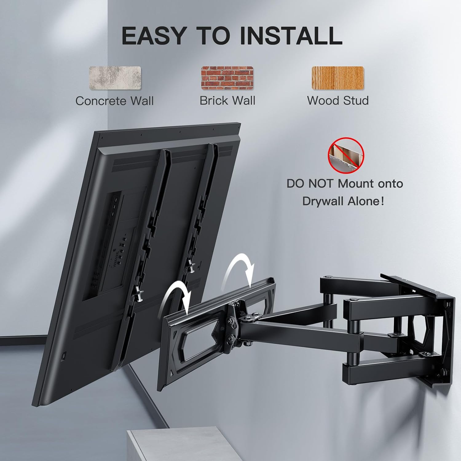 Thumbnail 6 de PERLESMITH TV Wall Bracket 45kg capacity