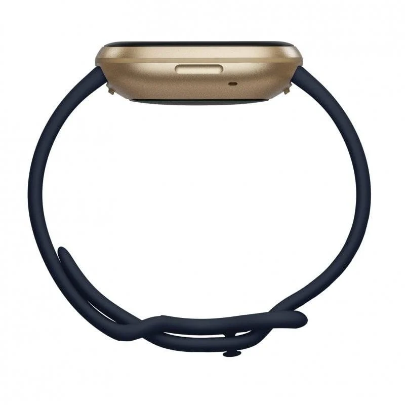 Detalle de Fitbit Versa 3 Smartwatch Azul Medianoche/Aluminio Dorado