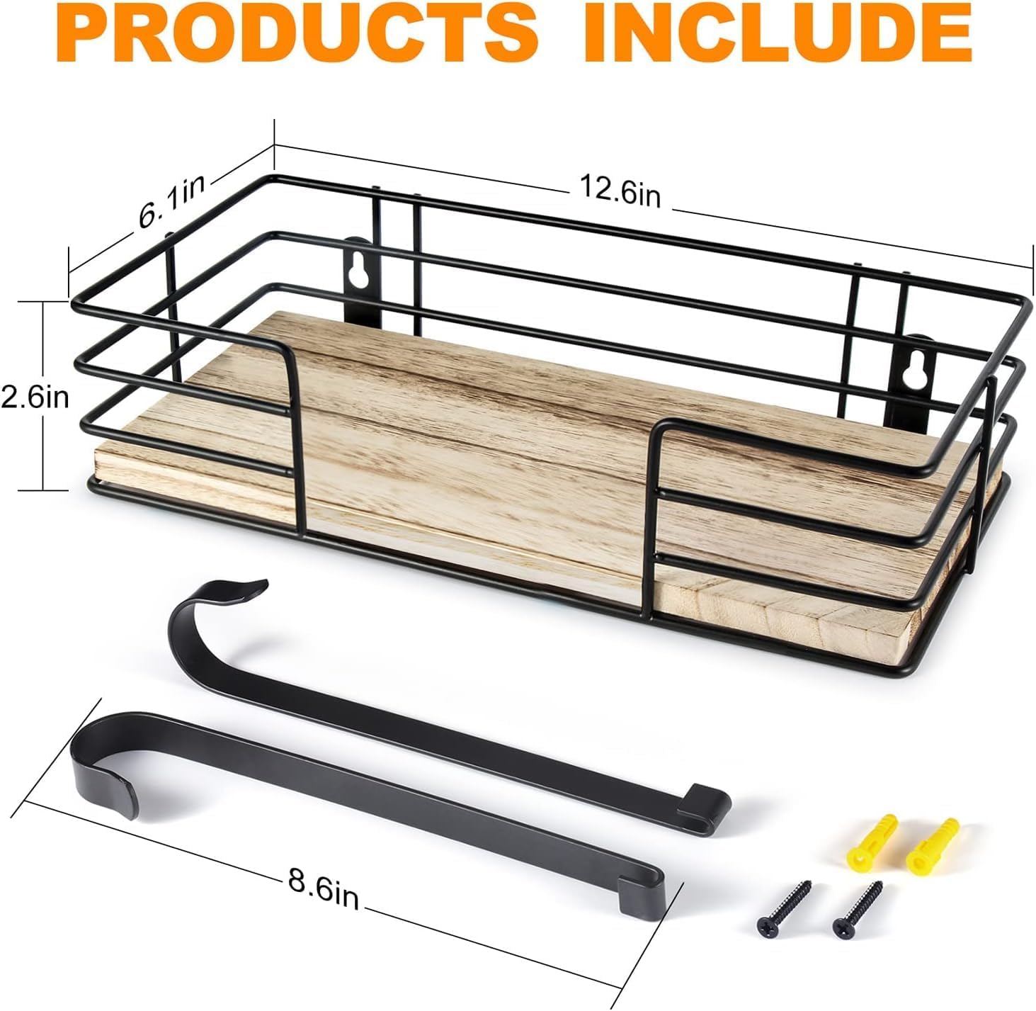 Detalle de TJ.MOREE Ironing Board Holder Wall Mount – Dark Grey