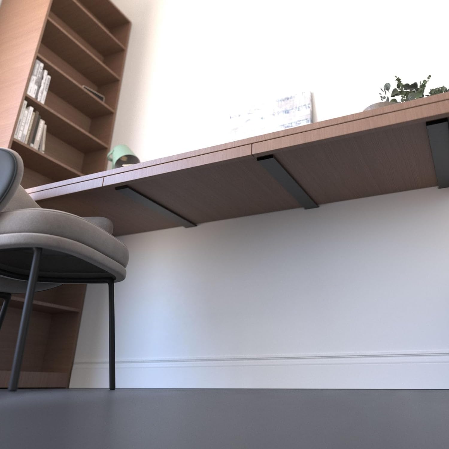 Thumbnail 6 de LEOPO 24" Lx2.5 T Shelf Bracket 2-Pack 🛠